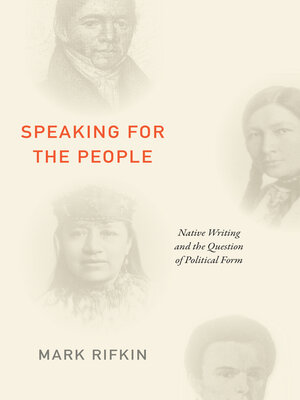 cover image of Speaking for the People